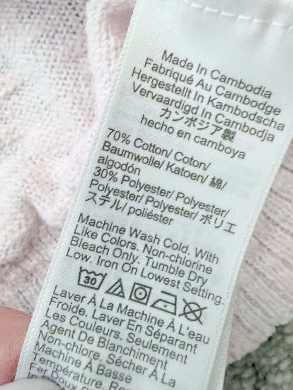 J. Crew light soft pink Button-Front V-Neck Cardigan - Picture 4 of 4